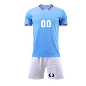 Maillots de football personnalisés, uniformes d'été respirants imprimés 100% polyester légers, antibactériens, séchage rapide, écologiques pour équipe - Product Image 5