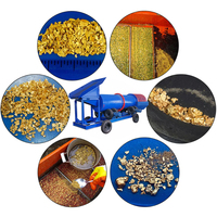 Usine de traitement de l'or alluvial, installation de lavage d'or, mini-trommel mobile portable