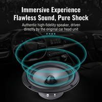 Fabrika Toptan Satış 6.5 inç Tam Aralıklı Koaksiyel Araba Subwoofer Hoparlörü - Araba Ses Modifikasyon Seti, Yüksek Hassasiyet