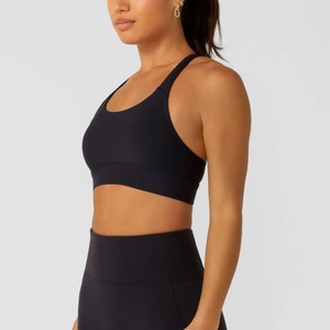 Nuevo Sujetador Deportivo de Yoga para Mujer, de Secado Rápido, con Tirantes Cruzados y Soporte Alto, en Spandex/Nylon, con Logotipo Personalizado en la Parte Delantera, para Gimnasio y Entrenamiento - Product Image 3