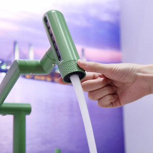 Lanzamiento de nuevo producto, grifo de baño de agua fría giratorio multifuncional, Adecuado para lavabos y bañeras, grifo verde - Product Image 3