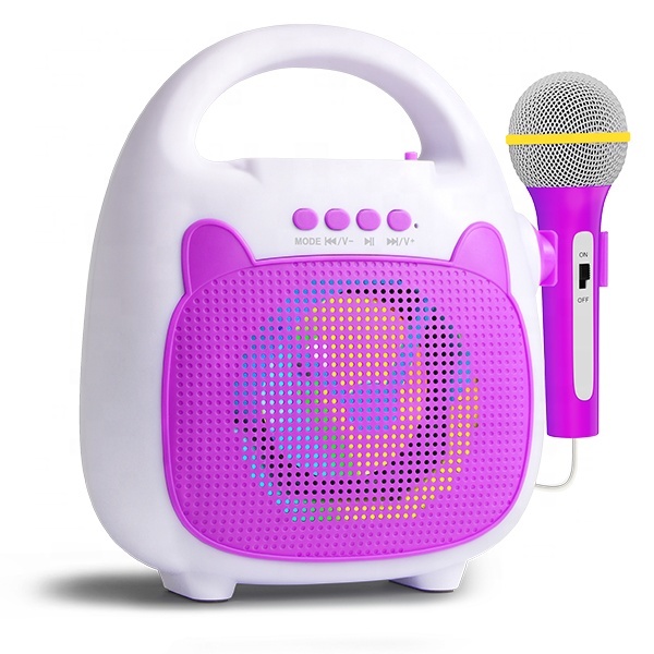 New Handheld Wireless Microphone Speaker With 1 Microphone for Home Outdoor KTV Party Kids Speakers With Bluetooth