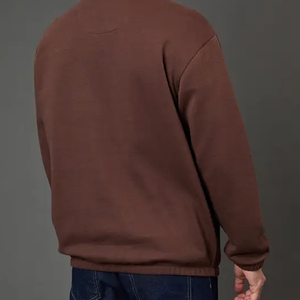 Sudadera para Hombre con Mangas Largas, Dobladillo Acanalado, Precio al por Mayor, Ropa Casual, Servicio OEM, Diseño de Fábrica con Cuello Camisero - Product Image 5