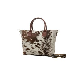 กระเป๋าโท้ทหนังวัวแท้ขนสัตว์ ดีไซน์หรูหรา แฟชั่นสำหรับผู้หญิง ฤดูร้อน แบบเปิดปิด สะพายไหล่ รุ่น LHTB-0035 - Product Image 2