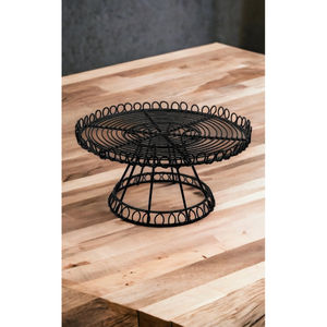 Nuevo Soporte para Pastel de Alambre de Hierro Ecológico, Apto para Lavavajillas, Acabado Negro, de un Solo Nivel, para Hogar, Bodas, Fiestas de Cumpleaños, Decoración de Mesa - Product Image 1