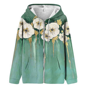 Women Terry <b>Sublimation</b> <b>Hoodie</b> Full Print Custom Design Pullover Soft Winter Wear Comfortable Casual Front - Product Image 1