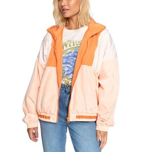 Chaqueta Cortavientos para Mujer, Ligera, con Cremallera Completa, Informal, Transpirable, Bordada, Impermeable, de Tela con Memoria - Product Image 1