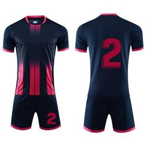 Conjunto de Uniforme de Fútbol para Hombre y Mujer, de Secado Rápido, Transpirable, Ligero, con Estampado Digital, Manga Corta - Product Image 2