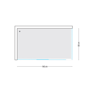 Ogomondo 140x80ประตูสไลด์2ด้านห้องโดยสารคริสตัลแข็งโปร่งใส - Product Image 4