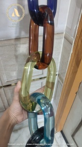 Adornos de Pared de Cadena Acrílica Moderna Hechos a Mano, Artículo Decorativo para el Hogar Personalizado y Enlazado, Resina Adorable para Ramadán - Product Image 3