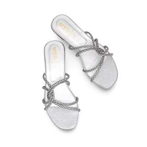 <b>Silver</b> Fancy Sports for <b>Slippers</b> Model FN7882 - Product Image 1