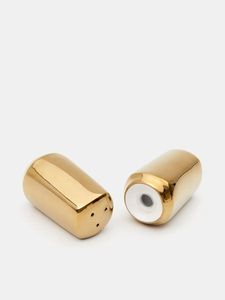 Saleros y Pimenteros de Metal, Esenciales Modernos para la Cocina y el Comedor, Tarro Dorado para Condimentos, Decoración para Mesa de Comedor Estilo Rústico - Product Image 4