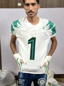 ชุดฟอร์มฟุตบอลอเมริกันยูนิเซ็กส์ชุดระบายอากาศสำหรับทีมฟุตบอลแบบกำหนดเองสำหรับทุกเพศ - Product Image 2