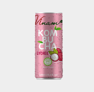 OEM/ODM Kombucha Carbonated Drinks Lychee Fruit Flavored 250ml Low-Fat Bottle Bulk Box Packaging Cheap Price Natural Ingredients - Product Image 5