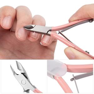 Cortaúñas de Oro Rosa/Rosa, Cortador de Cutículas, Tijeras, Recortador de Cutículas, Removedor de Piel Muerta, Herramienta de Pedicura y Manicura - Product Image 2