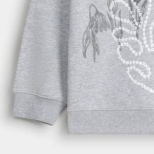 Sudaderas Casuales Grises para Mujer con Logotipo Bordado Personalizado, de Alta Venta, para Invierno, Estilo Urbano, Ecológicas - Product Image 4