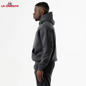 <b>Workout</b> Clothing Pullover French Terry Cotton Fleece Blank Heavyweight Hoodie Custom Printing Embroidery Logo Men <b>Hoodies</b> - Product Image 3