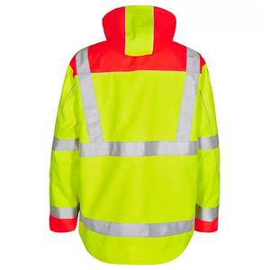 Chaqueta de Trabajo de Alta Visibilidad para Hombre, Reflectante, con Logotipo Personalizado, de Poliéster, Resistente al Viento, para Exteriores - Product Image 2