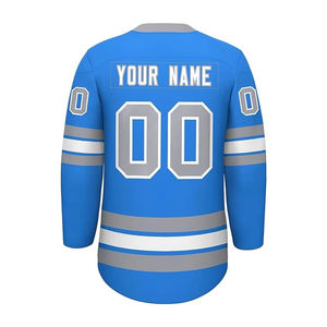 Maillot de Hockey sur Glace Homme Personnalisable à Manches Longues, Coupe Ample, Respirant, Anti-Bactérien, en Polyester Imprimé, pour Entraînement Rapide - Product Image 2