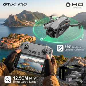 <span class=keywords><strong>Drone</strong></span> pliable avec caméra FPV, double caméra brushless, évitement d'obstacles, écran 4,9 pouces, 20 min de vol, <span class=keywords><strong>drone</strong></span> aérien de voyage <span class=keywords><strong>pour</strong></span> débutants - Product Image 2