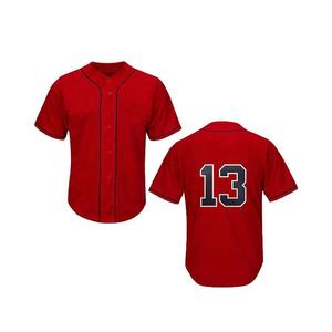 Uniformes d'équipe avec bouton authentique vierge et maillot de baseball personnalisé hommes adultes ensembles de vente en gros de polyester cousus par sublimation respirant - Product Image 6