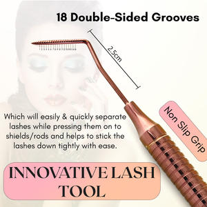 Herramienta Profesional para Lifting de Pestañas con Logotipo Personalizado, Separador de Pestañas de Doble Punta de Acero Inoxidable para Salón de Belleza - Product Image 3