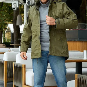 Chaqueta Parka con Capucha para Hombre, Nueva Moda, Logotipo Personalizado, Informal, Cortavientos, Ecológica, Transpirable, para Primavera e Invierno - Product Image 6