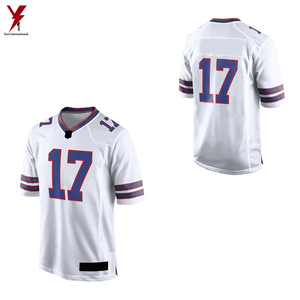 เสื้ออเมริกันฟุตบอลที่กําหนดเองส่วนบุคคลตาข่ายเสื้อยืด Sublimated พิมพ์หมายเลขชื่อทีมของคุณเสื้อทีมฟุตบอลผู้ชาย - Product Image 6