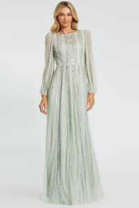 Últimos diseños de vestido de noche largo para mujer, vestido de baile de graduación dorado, estilo acampanado, gasa, antiestático, transpirable, a un precio competitivo - Product Image 5