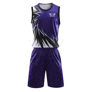 Uniformes de basket-ball personnalisés de haute qualité pour hommes, logo imprimé par sublimation de haute qualité, ensemble d'uniformes de basket-ball Sportswear inclus - Product Image 1