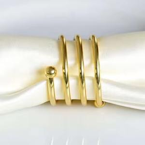 Gold Butterfly Napkin Ring Hot Sell Simple Napkin Holders for <b>Christmas</b> - Product Image 6
