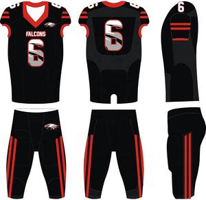 Conjunto de Uniforme de Fútbol Americano para Hombre Adulto, Transpirable, de Manga Corta, Ajustado, Uniformes de Equipo - Product Image 6