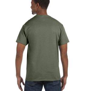 T-shirt décontracté pour homme de haute qualité à manches longues en Spandex/Coton 260g, séchage rapide, respirant, en tissu sergé, col montant, automne, effet soie - Product Image 2