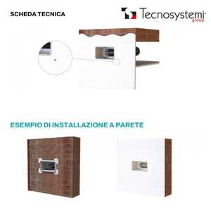 Rejilla y registro de poliestireno anticondensación Tecnosystemi PS Plenum en blanco - Product Image 2