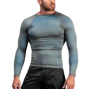 Rash Guard Bjj personnalisé à manches longues/matériau en polyester 100% respirant-Rash Guard pour hommes vierges sublimés - Product Image 1