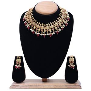 Vintage <b>South</b> <b>Indian</b> Antique Brass Jewelry Set Fashion Matte Necklaces with Link Chain Flower Shape Chapado Antiguo for Weddings - Product Image 1