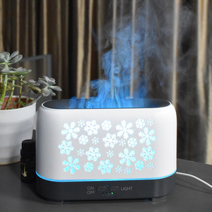 Humidificateur d'air créatif OEM avec effet flamme de cheminée, diffuseur d'arômes et d'huiles essentielles, brume froide de bureau et veilleuse LED - Product Image 5