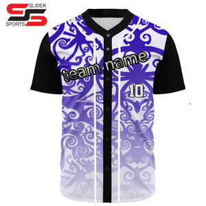 Camisetas de béisbol personalizadas baratas sublimadas de EE. UU. para hombre, uniformes deportivos de béisbol - Product Image 4