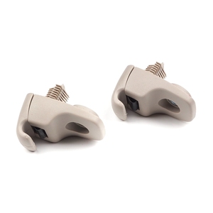 BCF5071 2 piezas de soportes para visera, clips, ganchos, retenedores, color beige, 735566854, para Ducato 250 Boxer Jumper 2006 en adelante - Product Image 1
