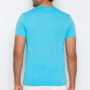 2024 nuevas camisetas de talla grande de ajuste Regular de Color sólido con cuello redondo para hombre diseño gráfico personalizado transpirable algodón ecológico Bambú - Product Image 3