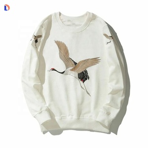 Achetez 100% Sweatshirts brodés en coton biologique Pull tricoté Hommes Hoodies & Sweatshirts - Product Image 2