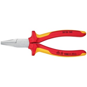 For KNIPEX Flat-<b>Nose</b> Pliers 160mm Chrome-Plated Multi-Component Handles - Product Image 3