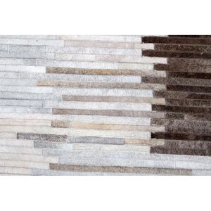 Tapis en cuir imprimé moderne fait main pour salon et chambre à coucher - Product Image 4