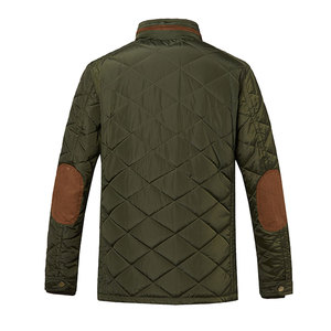 Professional <b>Men's</b> Zipper <b>Puffer</b> <b>Jacket</b> High Quality Canvas Material Stand Plain <b>White</b> Budget-Friendly Winter Bubble Coat - Product Image 2