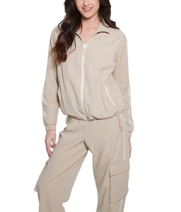 Women's Lightweight Windbreaker Tracksuit 100% Polyester Quick-Dry Custom Logo Printing Windproof Sportswear for Winter 2026 - Product Image 3