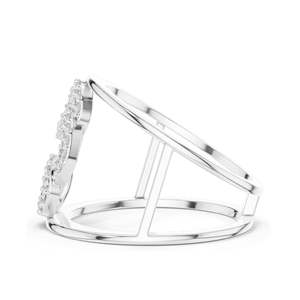 Bague triple cercle en diamant de laboratoire 0,294 CT pour femme, clarté VVS-VS EF, or 18 carats, 14 carats, 10 carats et argent 925, moissanite - Product Image 6
