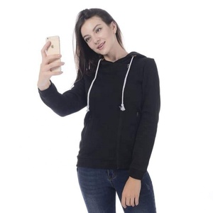 Sweatshirts et pulls à capuche pour femmes, haute qualité, 100% coton, vêtements de sport surdimensionnés pour femmes, pulls unis, pulls à capuche pour l'entraînement - Product Image 5