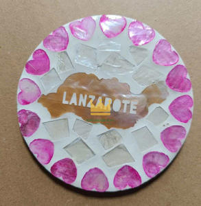 MOP sous-verres mosaïque couleur coquille isolée tasse à thé Table ronde sous-verres tapis tampons boisson Offre Spéciale - Product Image 4