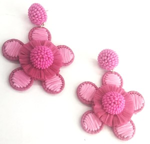 Pendientes de aro de estilo bohemio para mujer, hechos a mano, rafia occidental, tejido, diseño de retazos multicolor, joyería de moda para mujer - Product Image 5