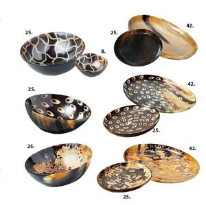 CUENCO DE CUERNO DE BÚFALO NATURAL DE CALIDAD DE PALABRA CLAVE Disponible en todos los tamaños Cuerno indio Artesanía Cuenco de cuerno decorativo para el hogar y - Product Image 5